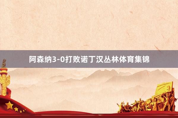 阿森纳3-0打败诺丁汉丛林体育集锦