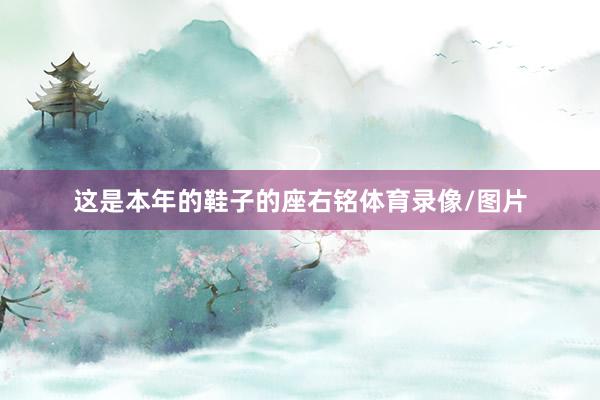 这是本年的鞋子的座右铭体育录像/图片