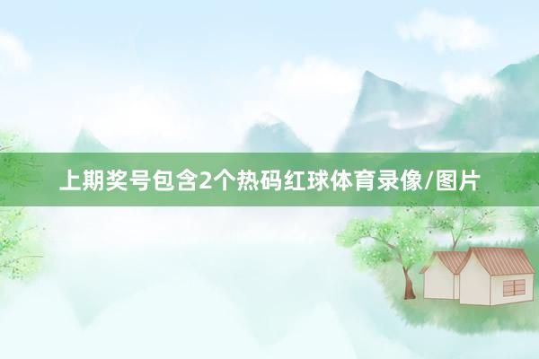 上期奖号包含2个热码红球体育录像/图片