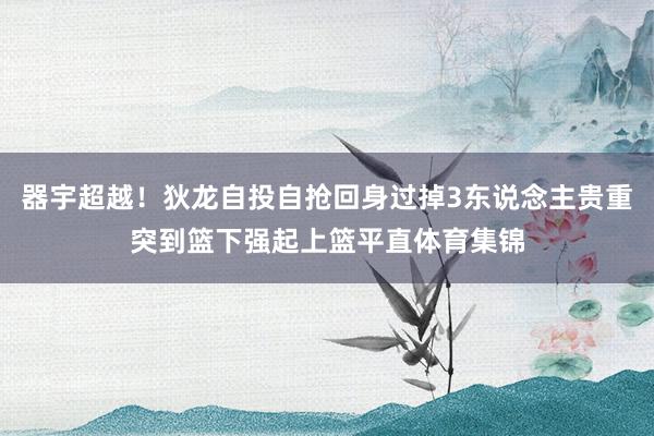 器宇超越！狄龙自投自抢回身过掉3东说念主贵重突到篮下强起上篮平直体育集锦