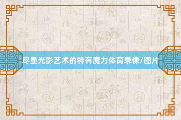 尽显光影艺术的特有魔力体育录像/图片