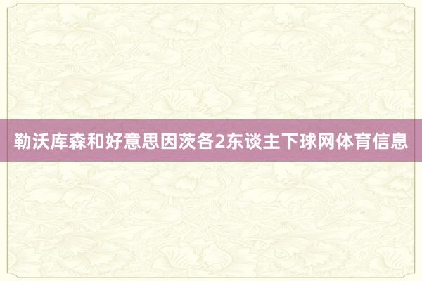 勒沃库森和好意思因茨各2东谈主下球网体育信息
