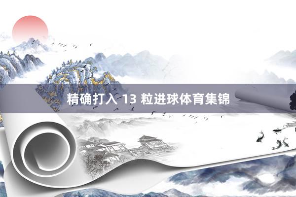 精确打入 13 粒进球体育集锦