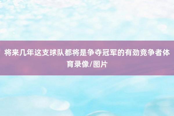 将来几年这支球队都将是争夺冠军的有劲竞争者体育录像/图片