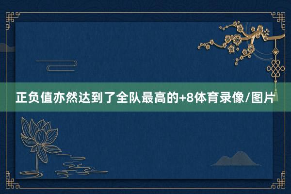 正负值亦然达到了全队最高的+8体育录像/图片
