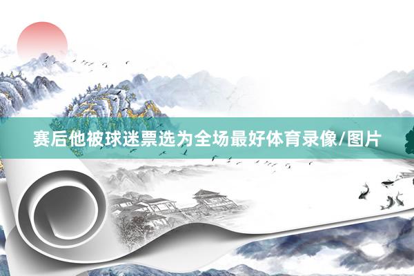 赛后他被球迷票选为全场最好体育录像/图片