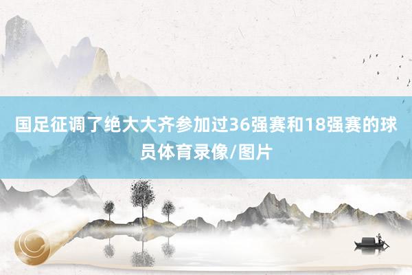 国足征调了绝大大齐参加过36强赛和18强赛的球员体育录像/图片