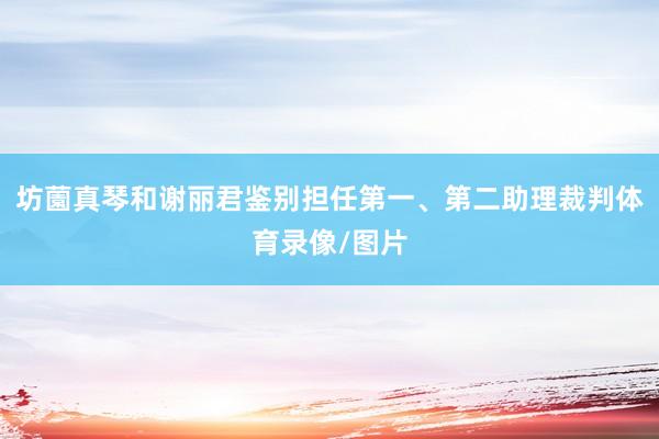 坊薗真琴和谢丽君鉴别担任第一、第二助理裁判体育录像/图片