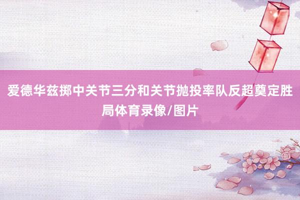 爱德华兹掷中关节三分和关节抛投率队反超奠定胜局体育录像/图片