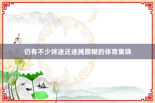 仍有不少球迷还迷腌臜糊的体育集锦