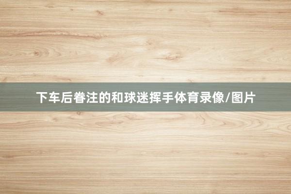 下车后眷注的和球迷挥手体育录像/图片