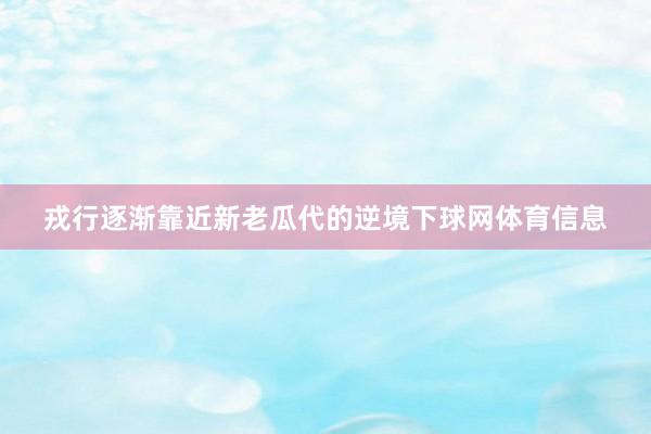 戎行逐渐靠近新老瓜代的逆境下球网体育信息