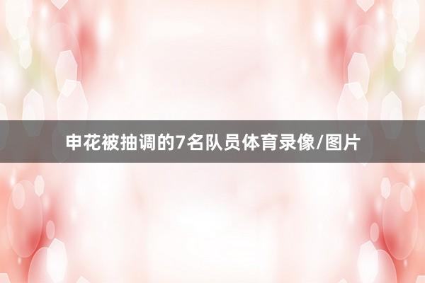申花被抽调的7名队员体育录像/图片