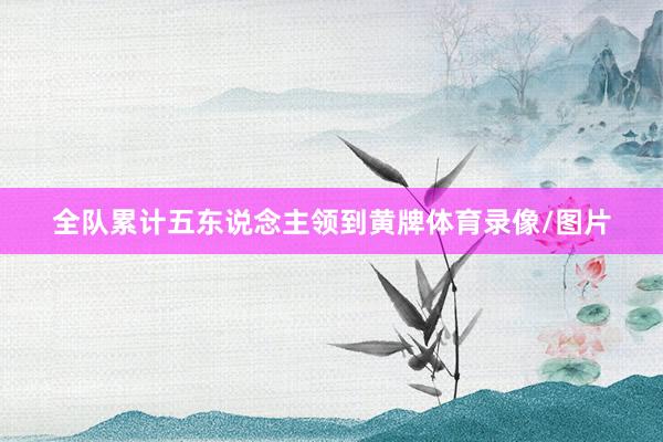 全队累计五东说念主领到黄牌体育录像/图片