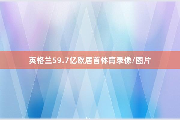 英格兰59.7亿欧居首体育录像/图片