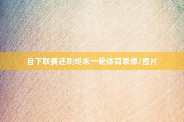目下联赛还剩终末一轮体育录像/图片