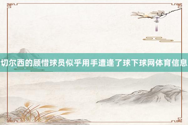 切尔西的顾惜球员似乎用手遭逢了球下球网体育信息