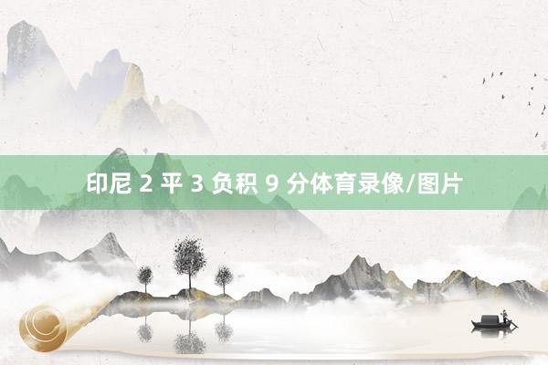 印尼 2 平 3 负积 9 分体育录像/图片