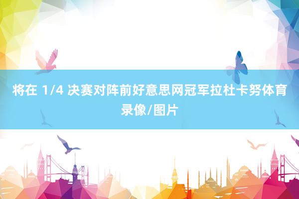 将在 1/4 决赛对阵前好意思网冠军拉杜卡努体育录像/图片
