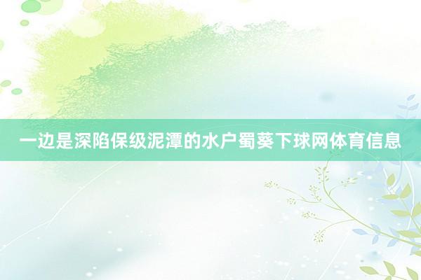 一边是深陷保级泥潭的水户蜀葵下球网体育信息