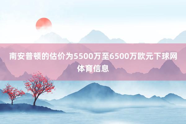 南安普顿的估价为5500万至6500万欧元下球网体育信息