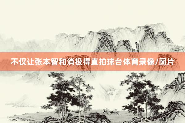 不仅让张本智和消极得直拍球台体育录像/图片