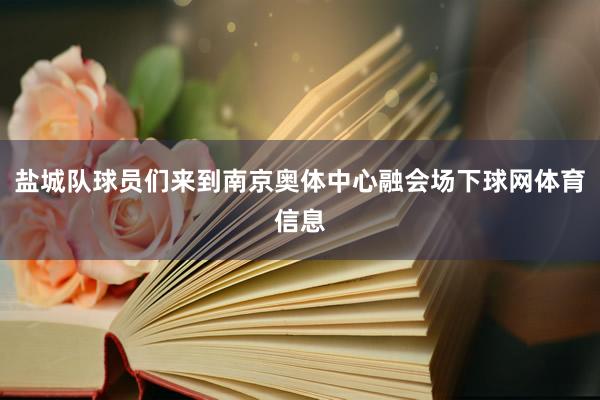 盐城队球员们来到南京奥体中心融会场下球网体育信息