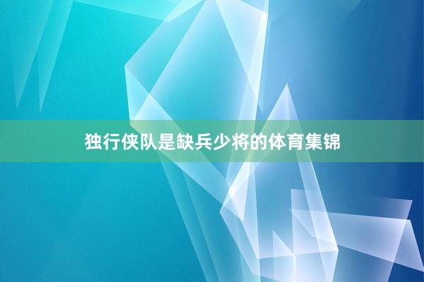 独行侠队是缺兵少将的体育集锦
