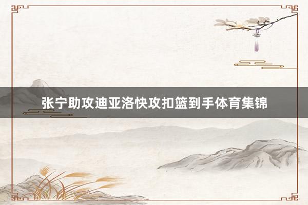 张宁助攻迪亚洛快攻扣篮到手体育集锦