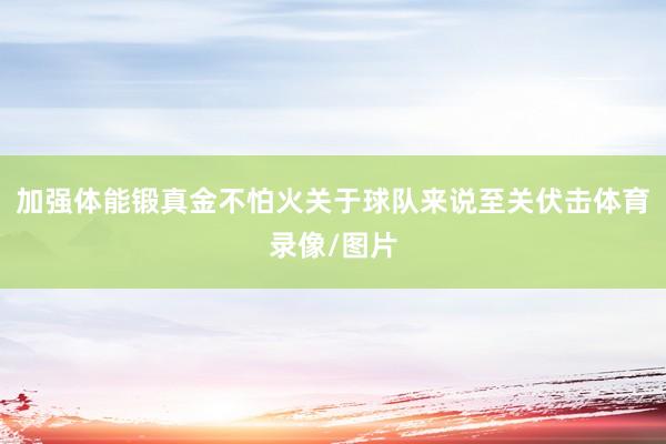 加强体能锻真金不怕火关于球队来说至关伏击体育录像/图片