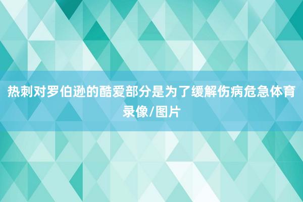 热刺对罗伯逊的酷爱部分是为了缓解伤病危急体育录像/图片